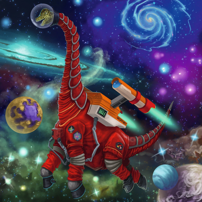 Puzzle Dinozauri In Spatiu, 3X49 Piese [4]