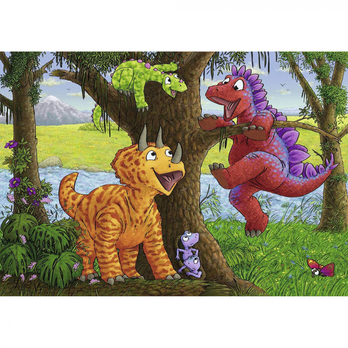 Puzzle Dinozauri La Rau, 2X24 Piese [2]