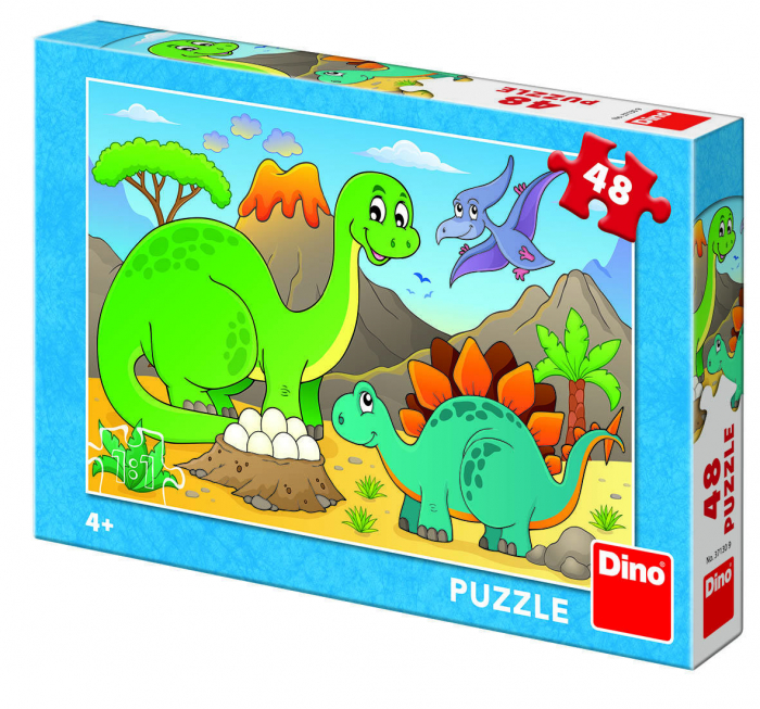 Puzzle Dino Toys Dinozauri prietenosi 48 piese