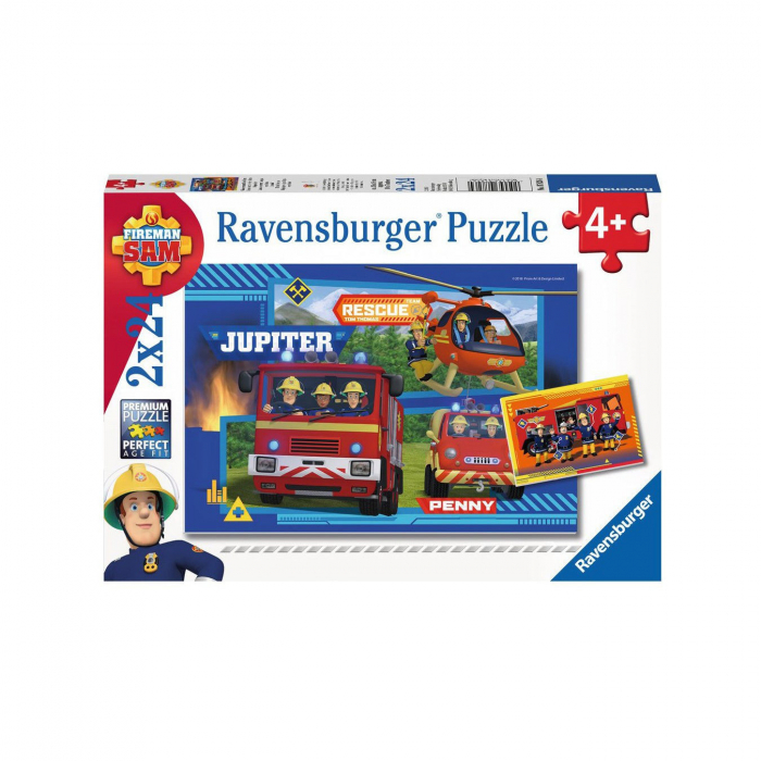 Puzzle Echipa Pompier Sam,2X24Piese [2]