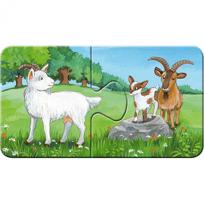 Puzzle Familii De Animale, 9X2 Piese [4]