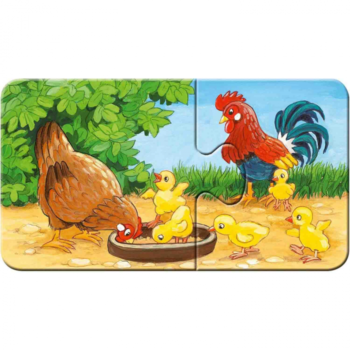 Puzzle Familii De Animale, 9X2 Piese [3]