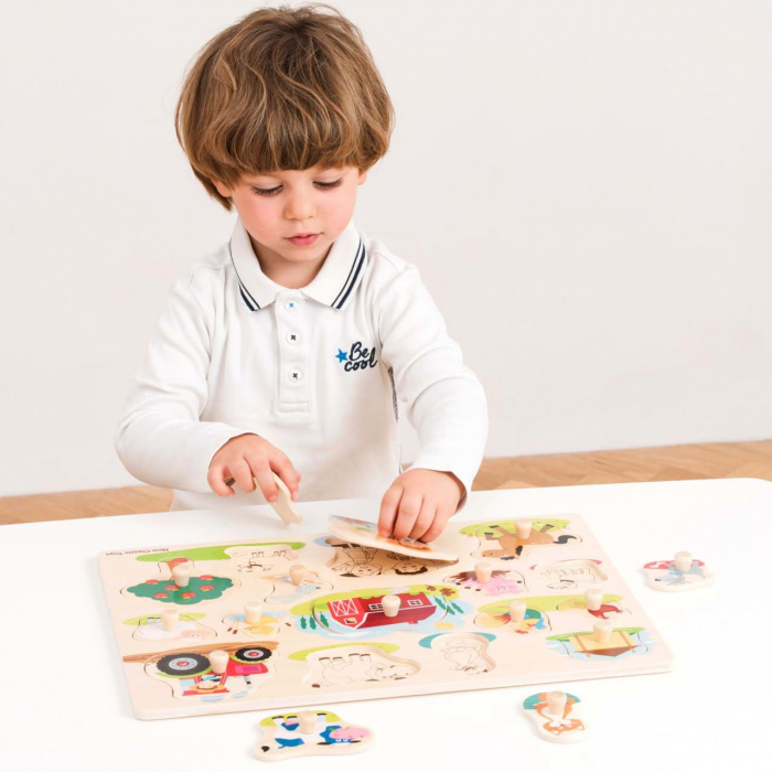 Puzzle lemn Ferma 17 piese [4]