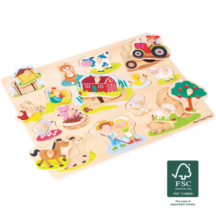 Puzzle lemn Ferma 17 piese [2]