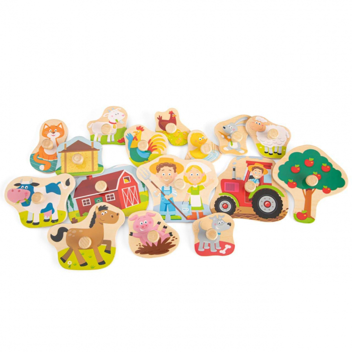 Puzzle lemn Ferma 17 piese [3]