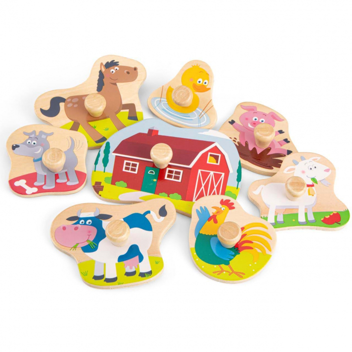 Puzzle lemn -Ferma (9 piese ) [3]