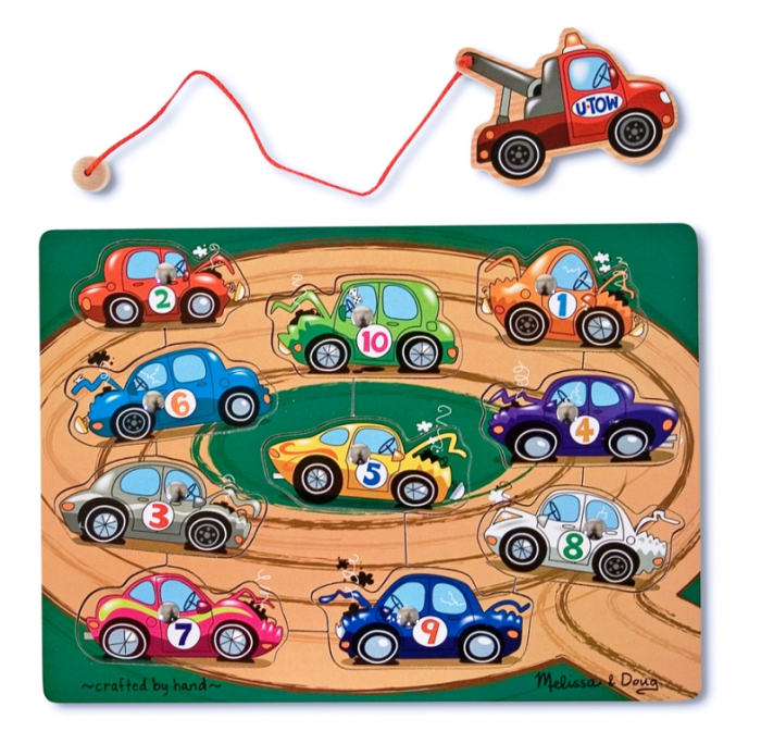 Puzzle lemn magnetic Remorcherul Melissa and Doug [2]
