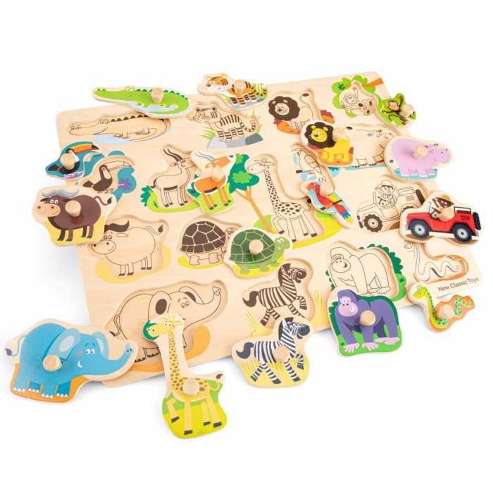Puzzle lemn Safari (17 piese) [3]