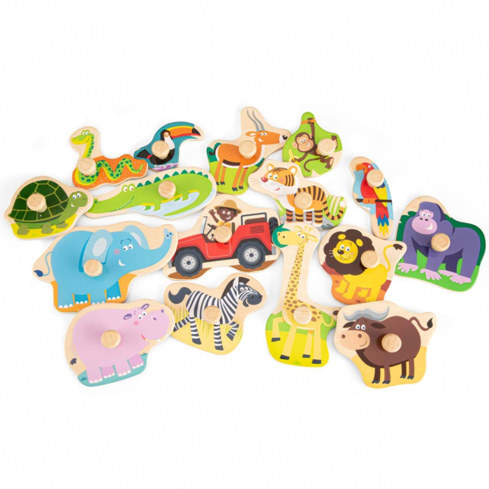 Puzzle lemn Safari (17 piese) [2]