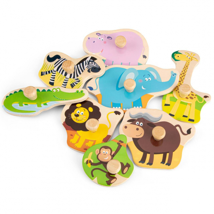 Puzzle lemn Safari 9 piese [2]