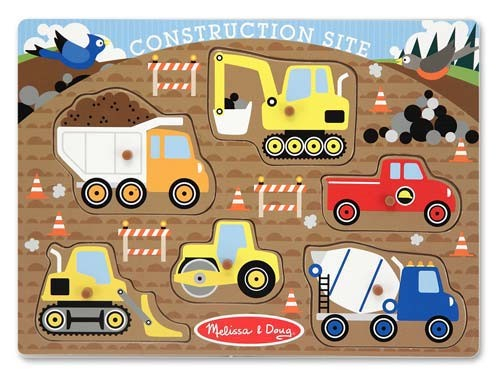 Puzzle lemn santierul de constructii Melissa and Doug