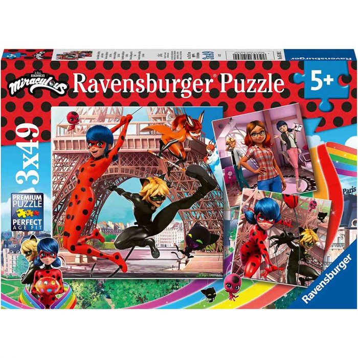 Puzzle Miraculous, 3X49 Piese [4]