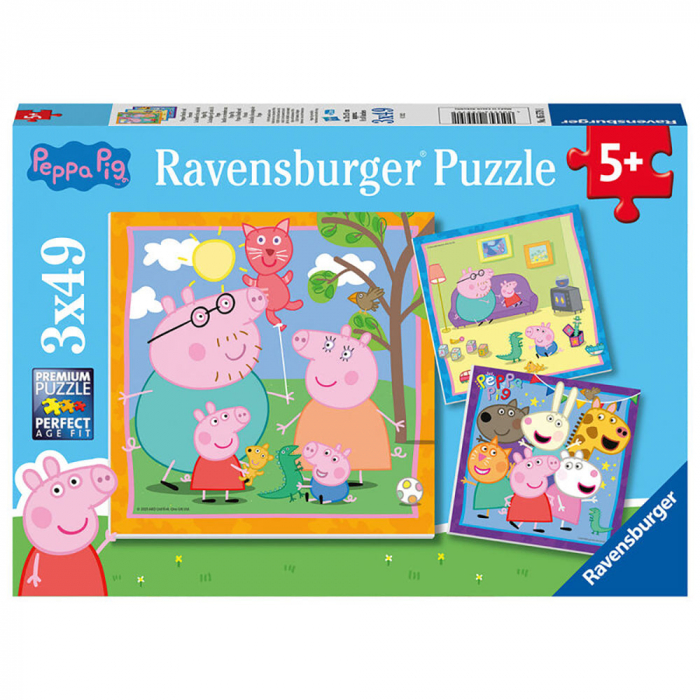 Puzzle Peppa Pig, 3X49 Piese [2]