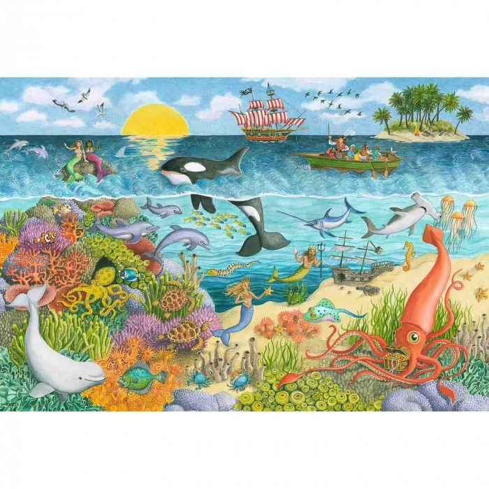 Puzzle Pirati Si Sirene, 2X24 Piese [2]