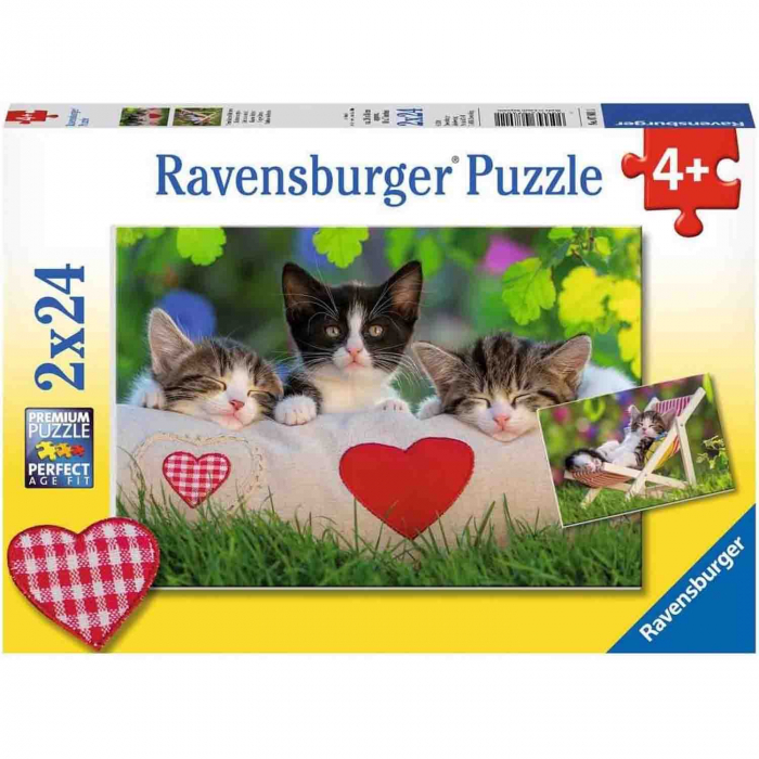 Puzzle Pisicute Somnoroase, 2X24 Piese [3]