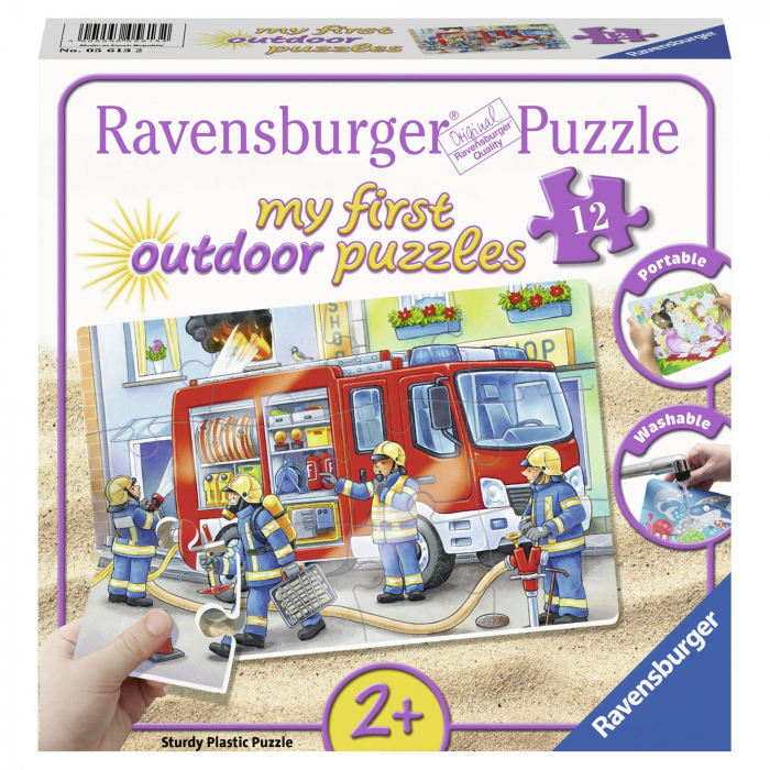 Puzzle Plastic Pompieri, 12 Piese [3]