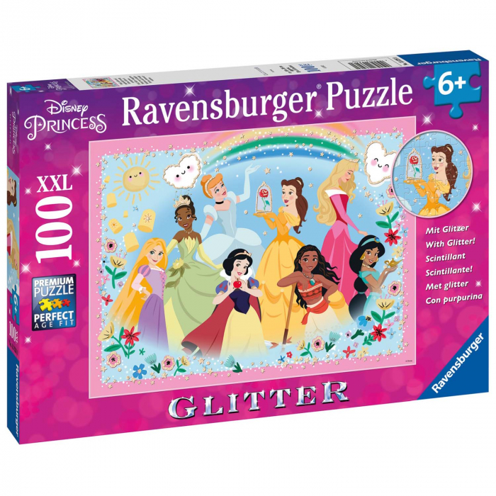 Puzzle Printesele Disney, 100 Piese Glitter [2]