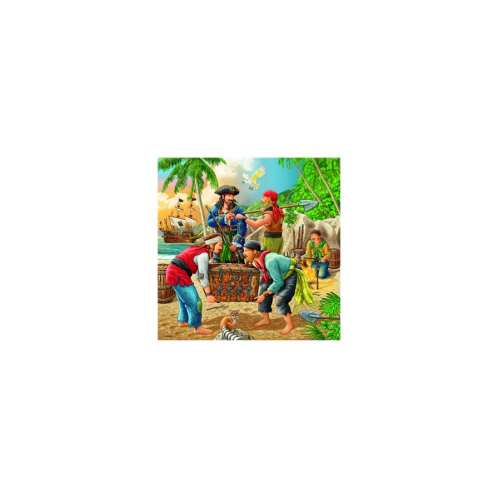Puzzle Ravensburger Aventurile Piratilor, 3X49 Piese [2]