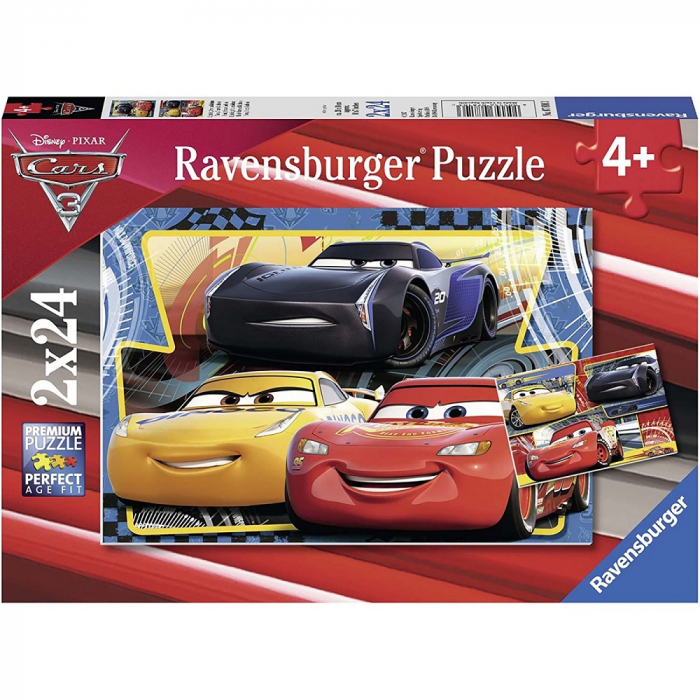 Puzzle Ravensburger Cars, 2X24 Piese