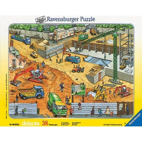 Puzzle Ravensburger Constructii Pe Santier - 38 piese