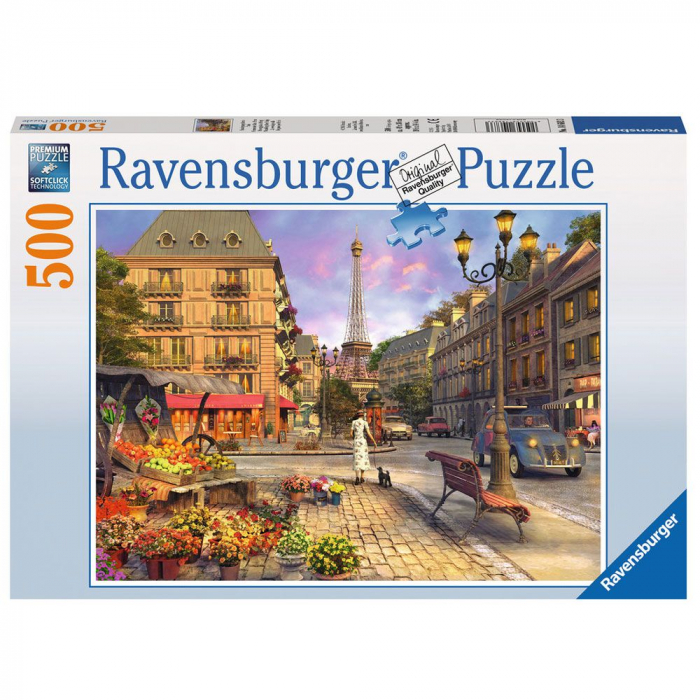 Puzzle Ravensburger Davidson Plimbare in Paris [2]