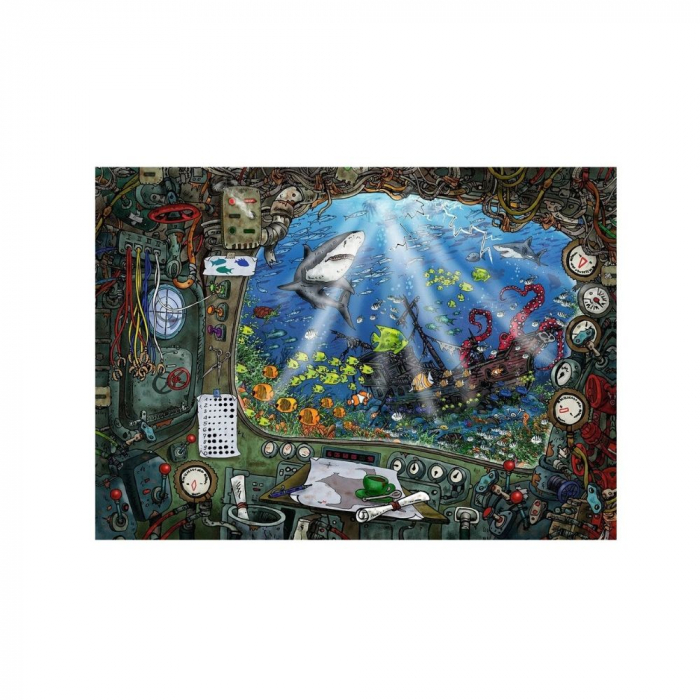 Puzzle Ravensburger Exit 4: In Submarin, 759 Piese [2]