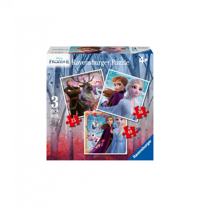 Puzzle Ravensburger Frozen II, 25 36 49 Piese