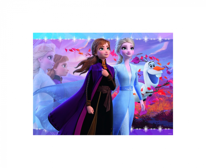 Puzzle Ravensburger Frozen II Elsa&Anna, 100 Piese [2]