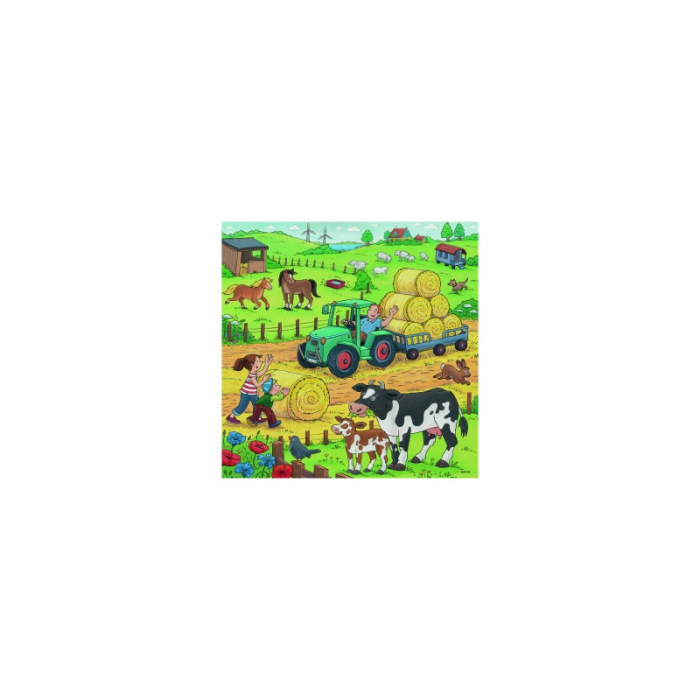 Puzzle Ravensburger Munca La Ferma, 3X49 Piese [4]