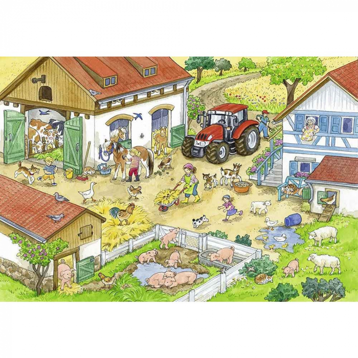 Puzzle Ravensburger - O Zi la Ferma [2]