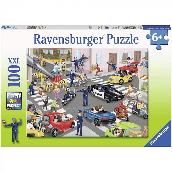 Puzzle Ravensburger Patrula De Politie, 100 Piese