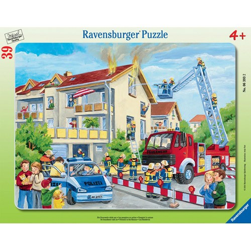 Puzzle Ravensburger Pompieri in Actiune, 39 Piese