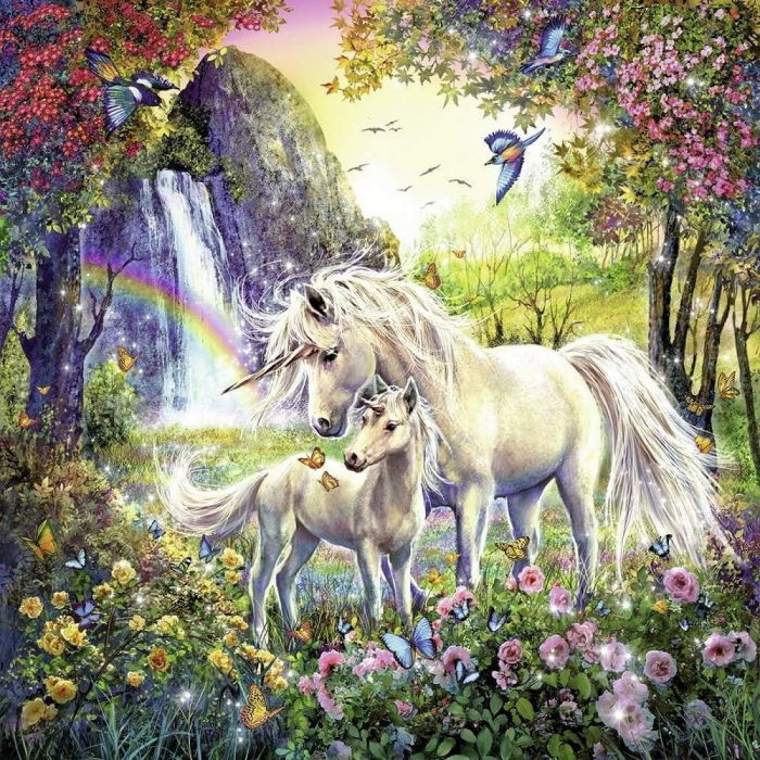 Puzzle Ravensburger Unicorni, 3X49 Piese [2]