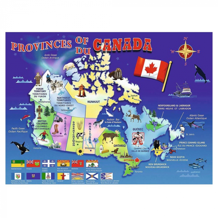 Puzzle Ravensburger XXL - Harta Canadei [2]