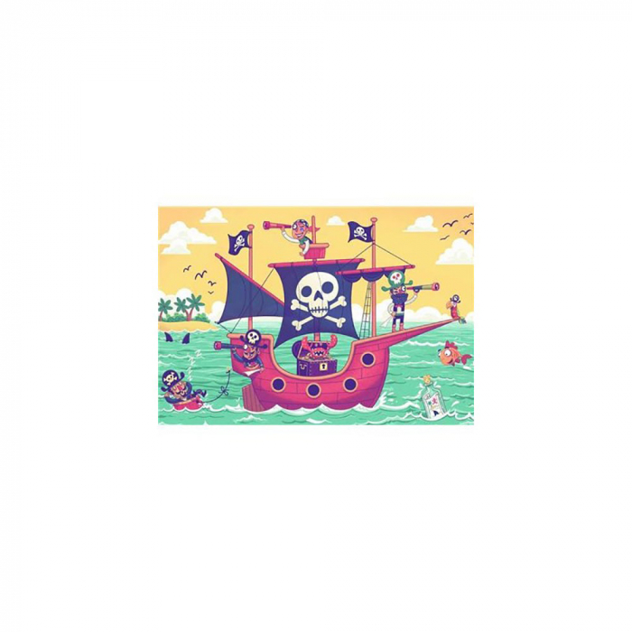 Puzzle Si Joc Barca Piratilor, 2X24 Piese [3]