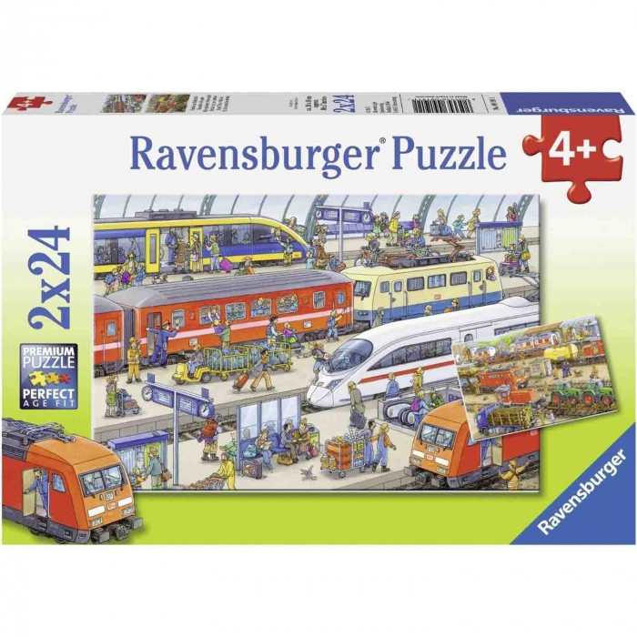 Puzzle Statie De Tren, 2X24 Piese [3]