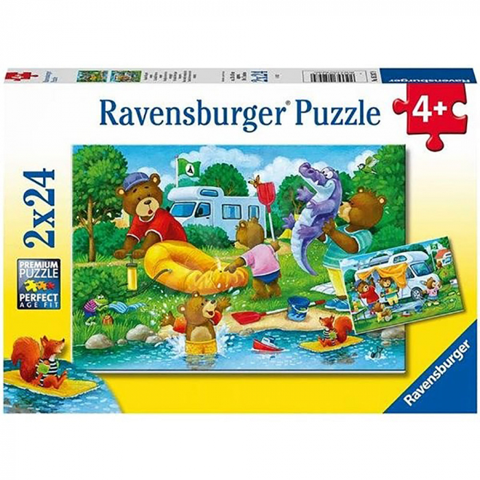Puzzle Ursi In Camping, 2X24 Piese [2]
