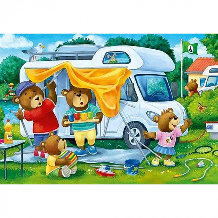 Puzzle Ursi In Camping, 2X24 Piese [3]