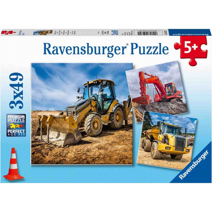 Puzzle Utilaje Constructii, 3X49 Piese [2]