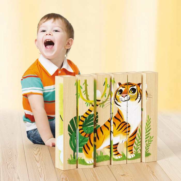 Quercetti Four Puzzle Animale Salbatice Bio [3]