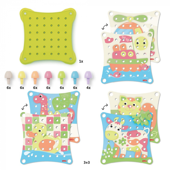 Quercetti Jumbo Peggy Evo Primul Mozaic Eco+- Resigilat [3]