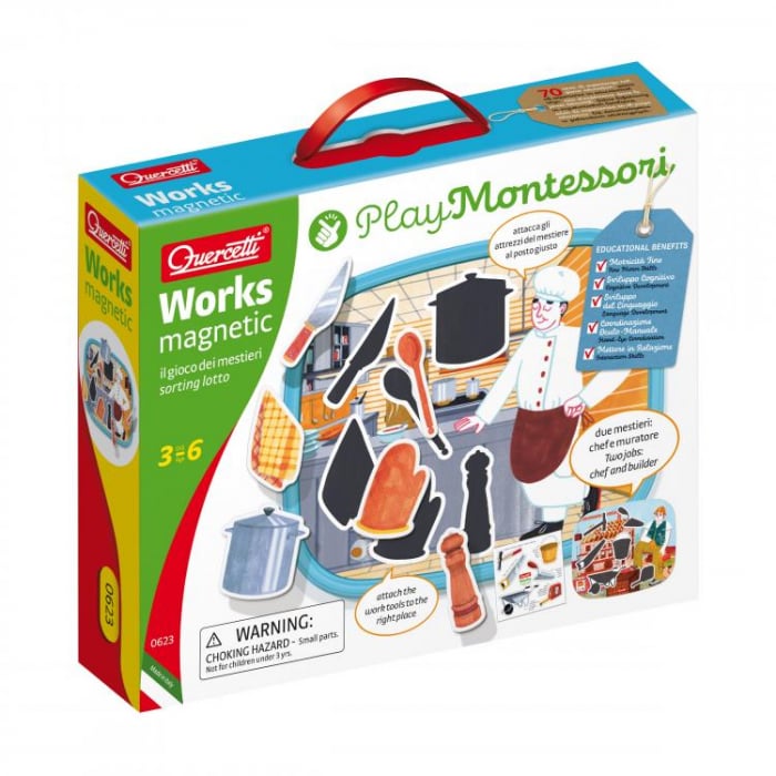 Quercetti Puzzle magnetic Montessori Jocuri tip puzzle