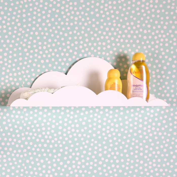 Raft de perete Norisor Childhome, Metal Alb-Resigilat [4]