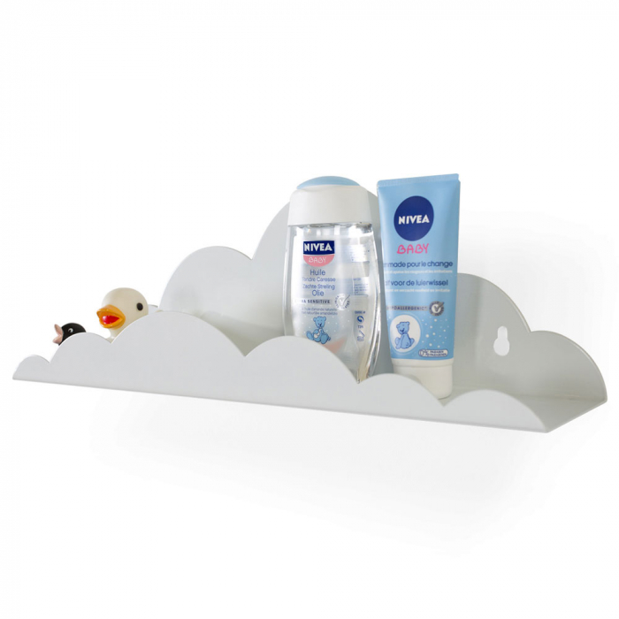 Raft de perete Norisor Childhome, Metal Alb [3]