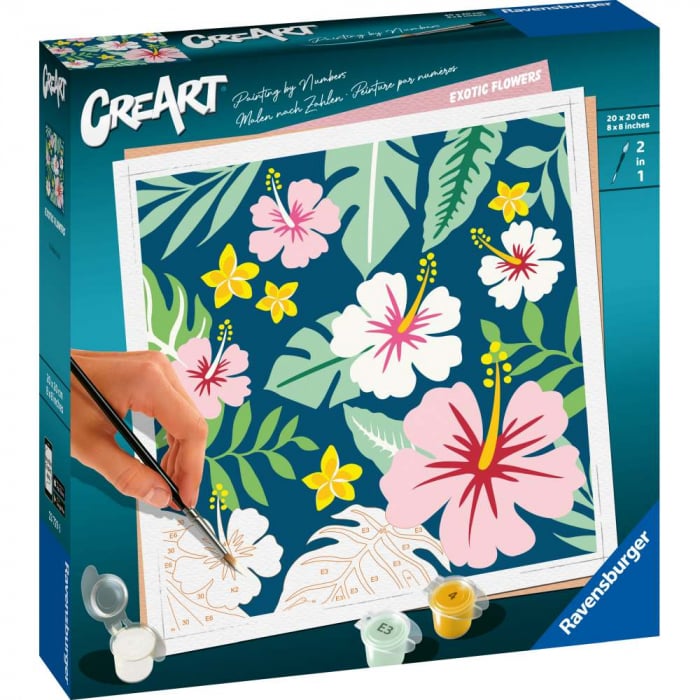 Ravensburger - Pictura pe numere flori exotice [3]
