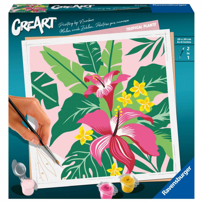 Ravensburger - Pictura pe numere plante tropicale [2]