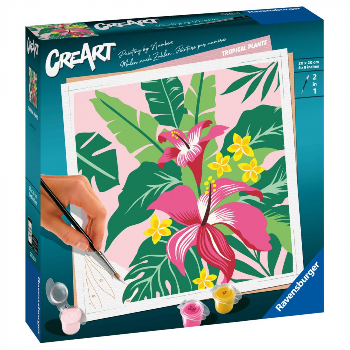 Ravensburger - Pictura pe numere plante tropicale [3]