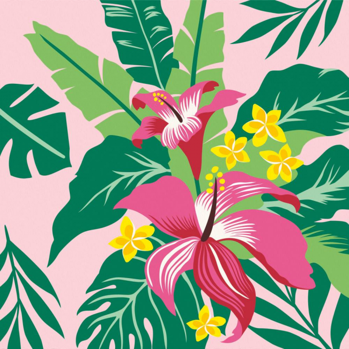Ravensburger - Pictura pe numere plante tropicale