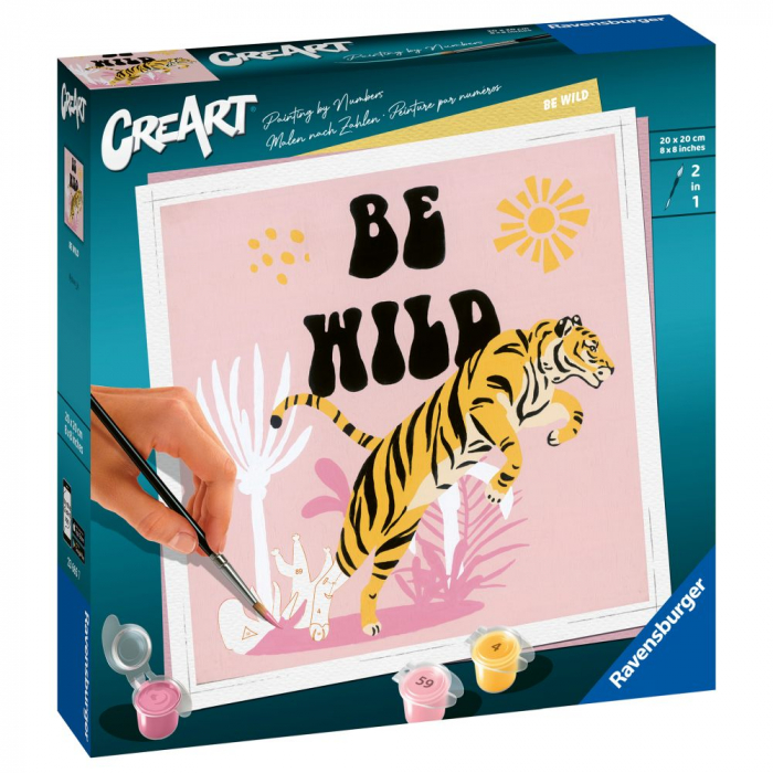 Ravensburger - Pictura pe numere tigru Be Wild [3]