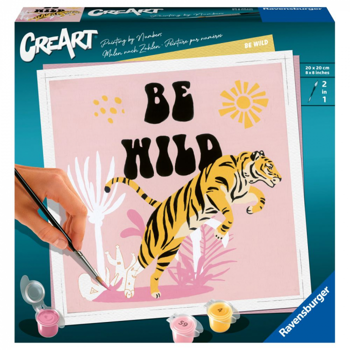 Ravensburger - Pictura pe numere tigru Be Wild [2]